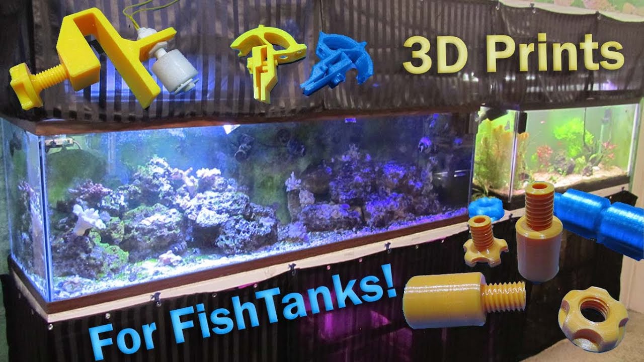 3D prints for your fish room and aquariums
