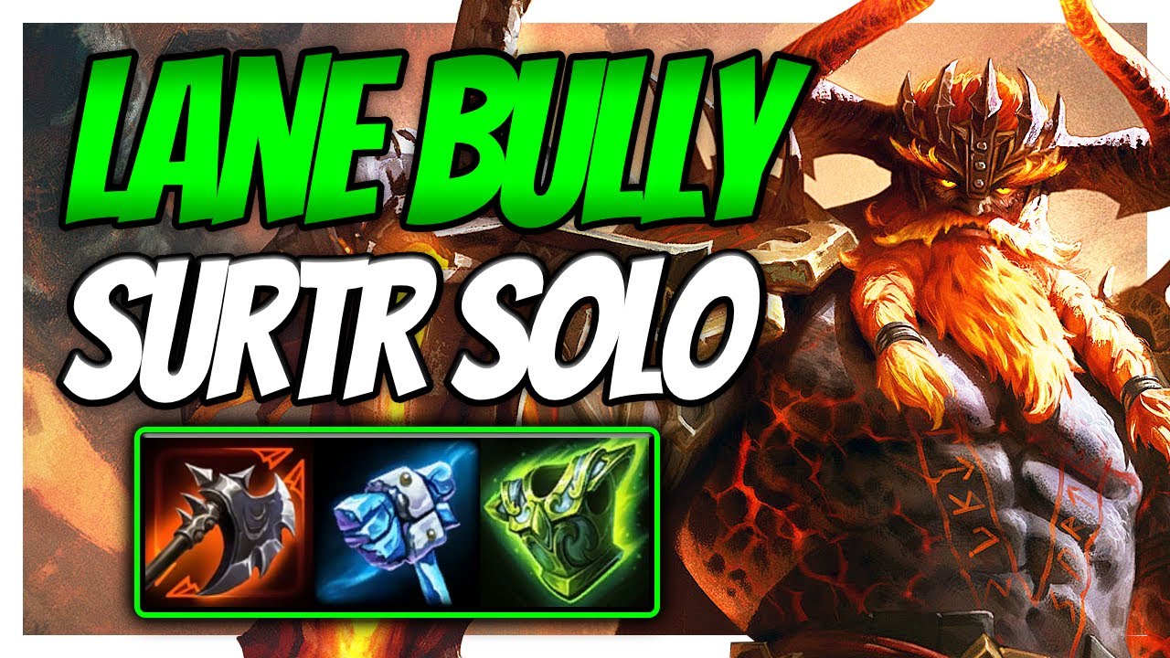 BULLY ANY LANE WITH THIS SURTR BUILD! - Smite Surtr solo ranked