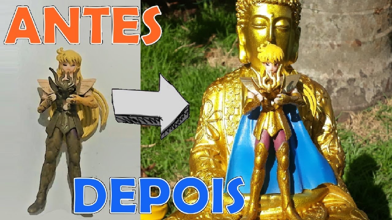 FIZ UM DIORAMA DO SHAKA DE VIRGEM - CAVALEIROS DO ZODÍACO (SAINT SEIYA)