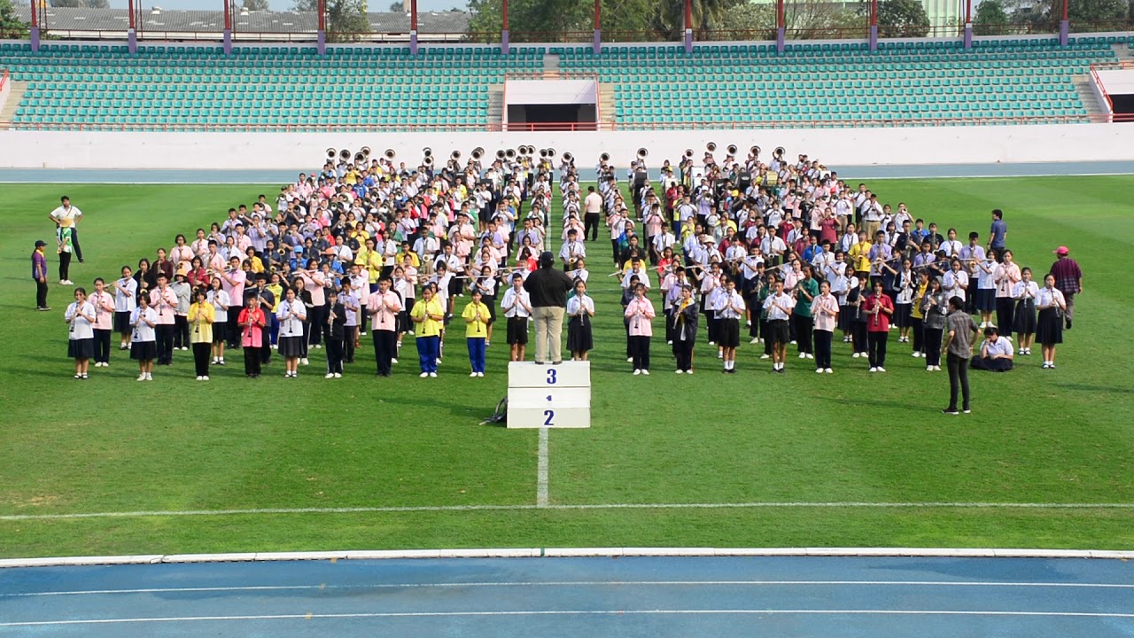 Marine March  บรรเลงโดยวงโยธวาทิตของโรงเรียนมัธยมในจังหวัดนนทบุรี 20 โรงเรียน
