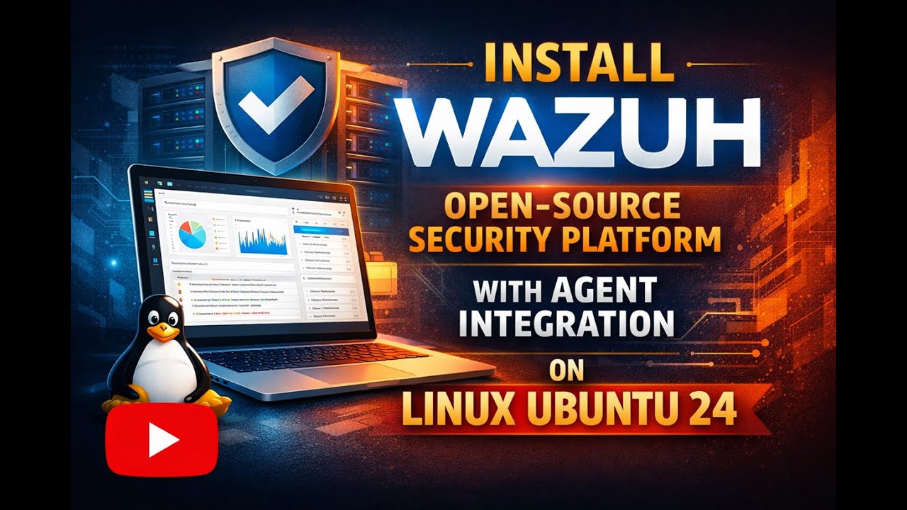 Install Wazuh Open-Source Security Platform with an Agent Integration on Linux Ubuntu 24.04.02_LTS!