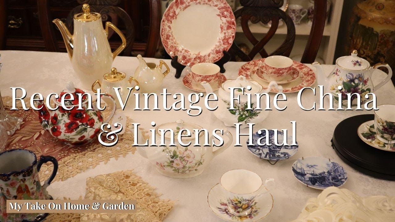 Huge Vintage Spring & Home Decor Haul: Teapots, Cups & New China Sets & More! | Ebay & Flea Market