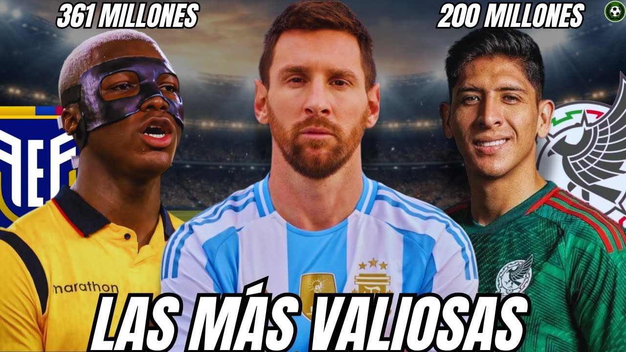 Las 10 selecciones más CARAS de América en el 2025🇲🇽 🇪🇨🇨🇱🇵🇾🇨🇴🇦🇷🇨🇦🇧🇷🇺🇸
