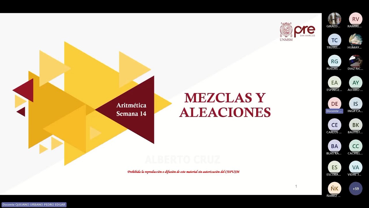 Aritmética - Semana 14 - Pre San Marcos Ciclo 2025-II (Nuevo Ciclo)