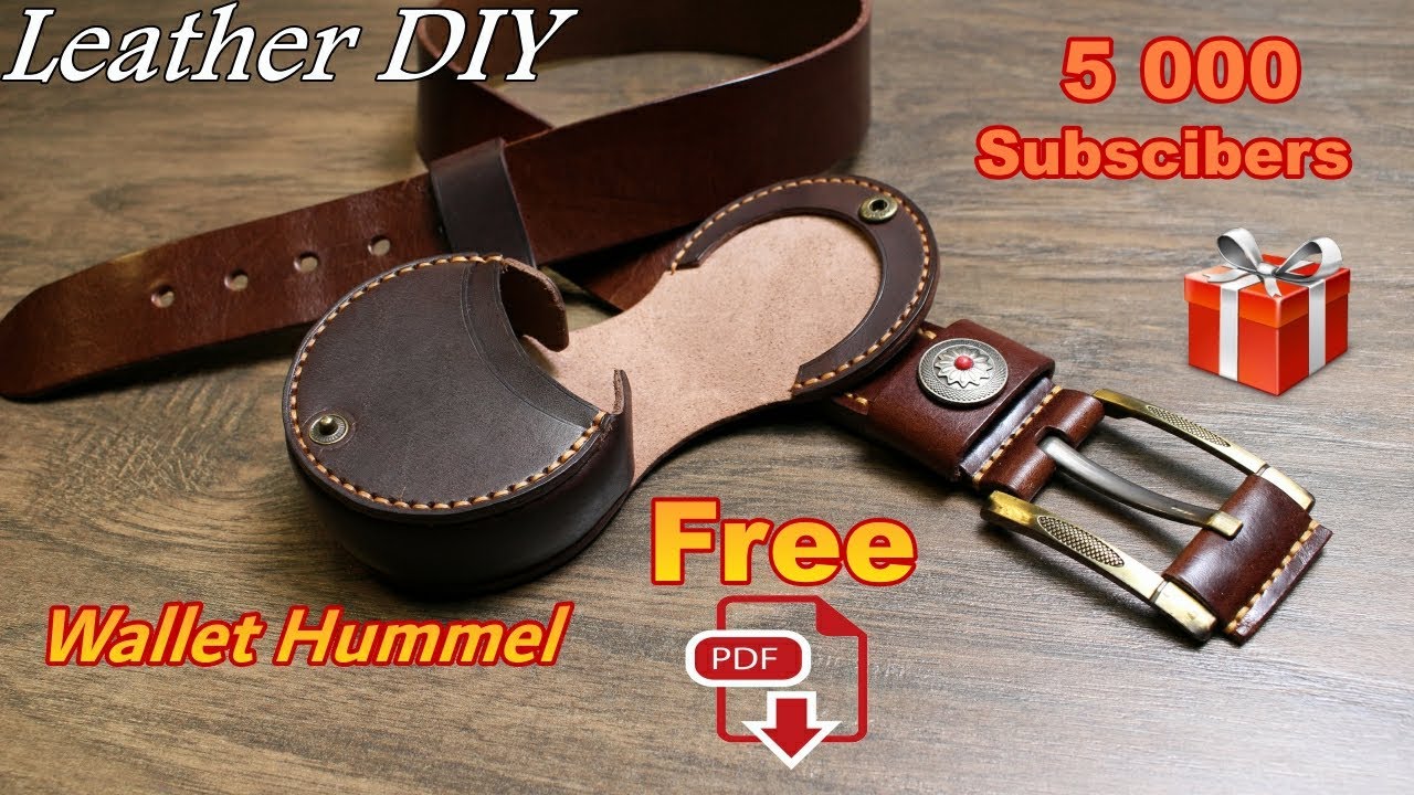 DIY coin pouch - Free  A4 PDF Pattern - Leather Craft - step on the gas !!!  5 000 Subscibers