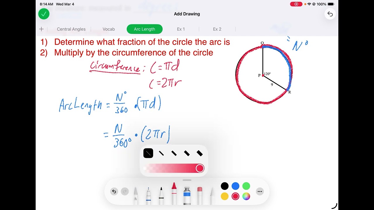 Section 10.2 - Arc Length and Area of Sectors