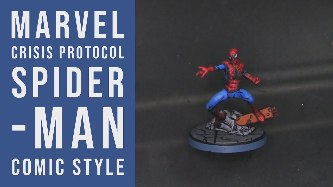 Painting Spider-man in Comic Style - Marvel Crisis Protocol