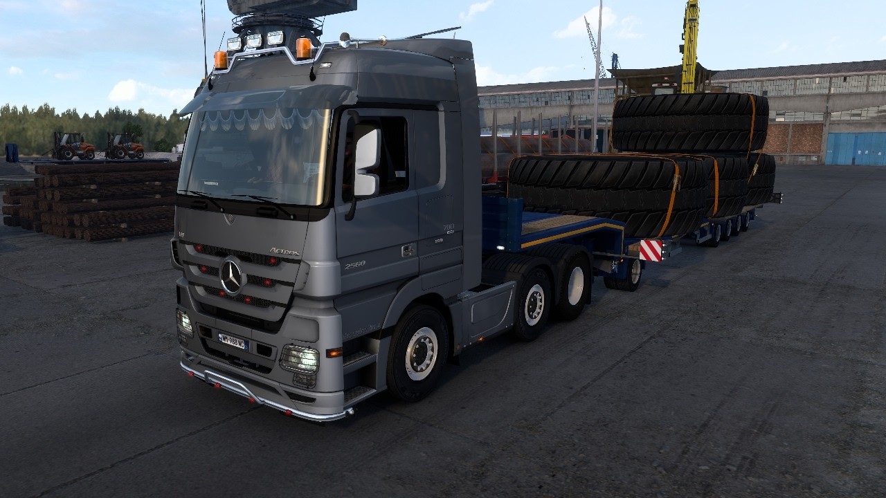 Mercedes Actros MP3 2560 v8 Special Transport DLC 4K Ultra Graphics Euro Truck Simulator 2