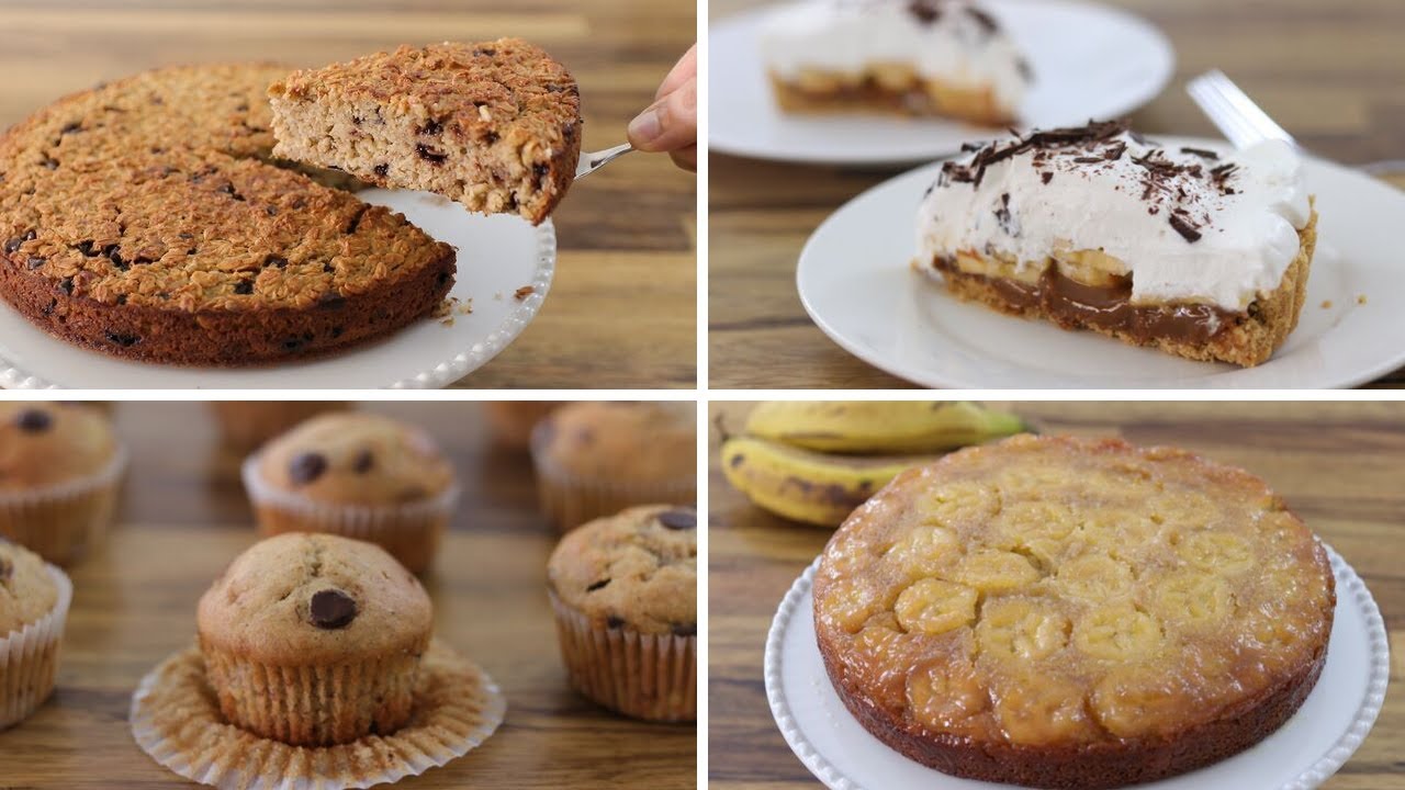 4 Easy Banana Dessert Recipes