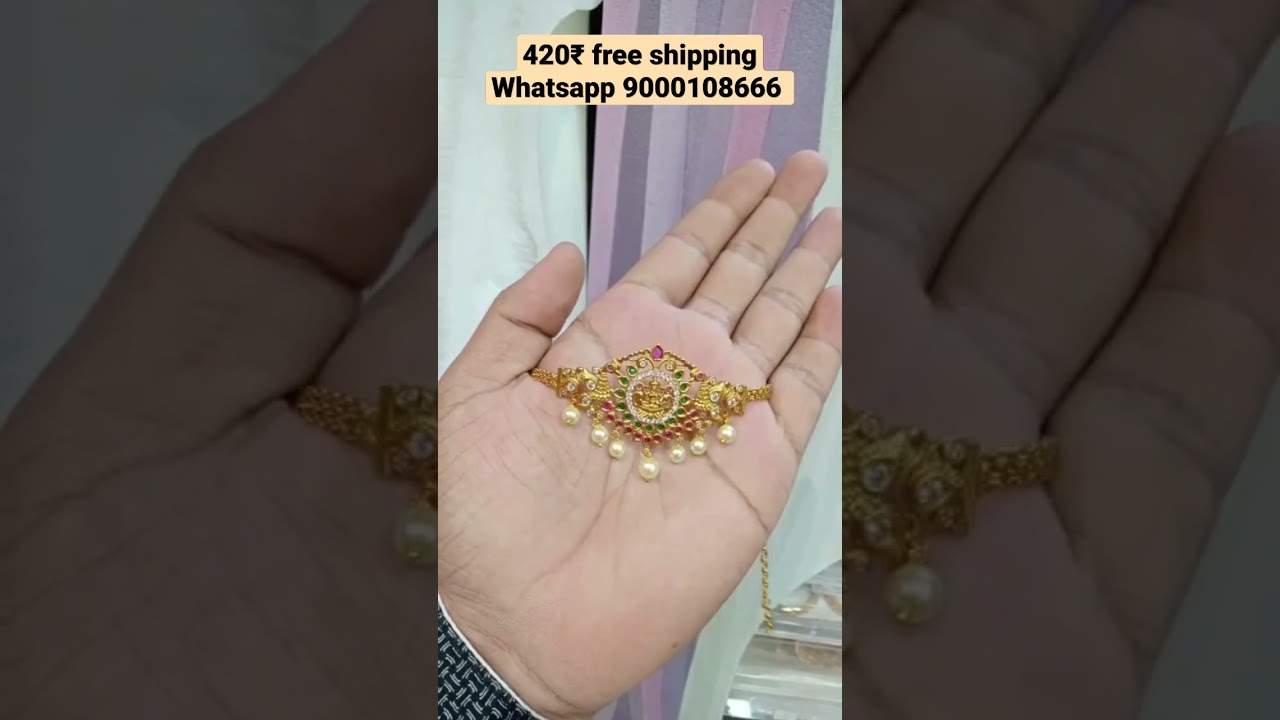 beautiful fancy pearls designer chokars#chokarjewellery #onlinejewelry #trending