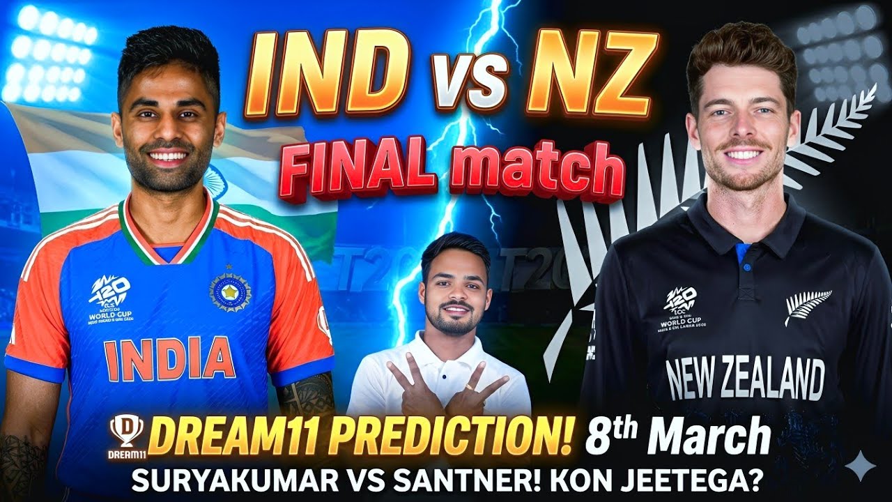 IND vs NZ Dream11 prediction Today I India vs New Zealand final match prediction 
