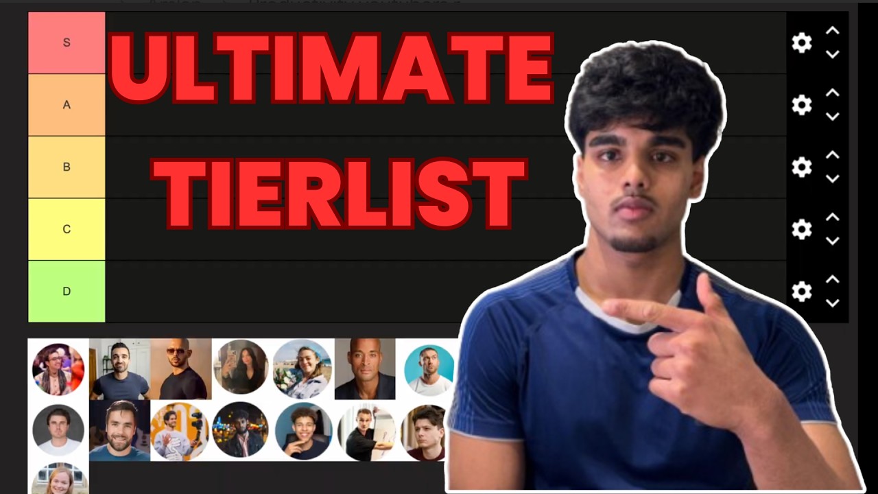 The ULTIMATE Productivity/Self Help Influencer Tier List