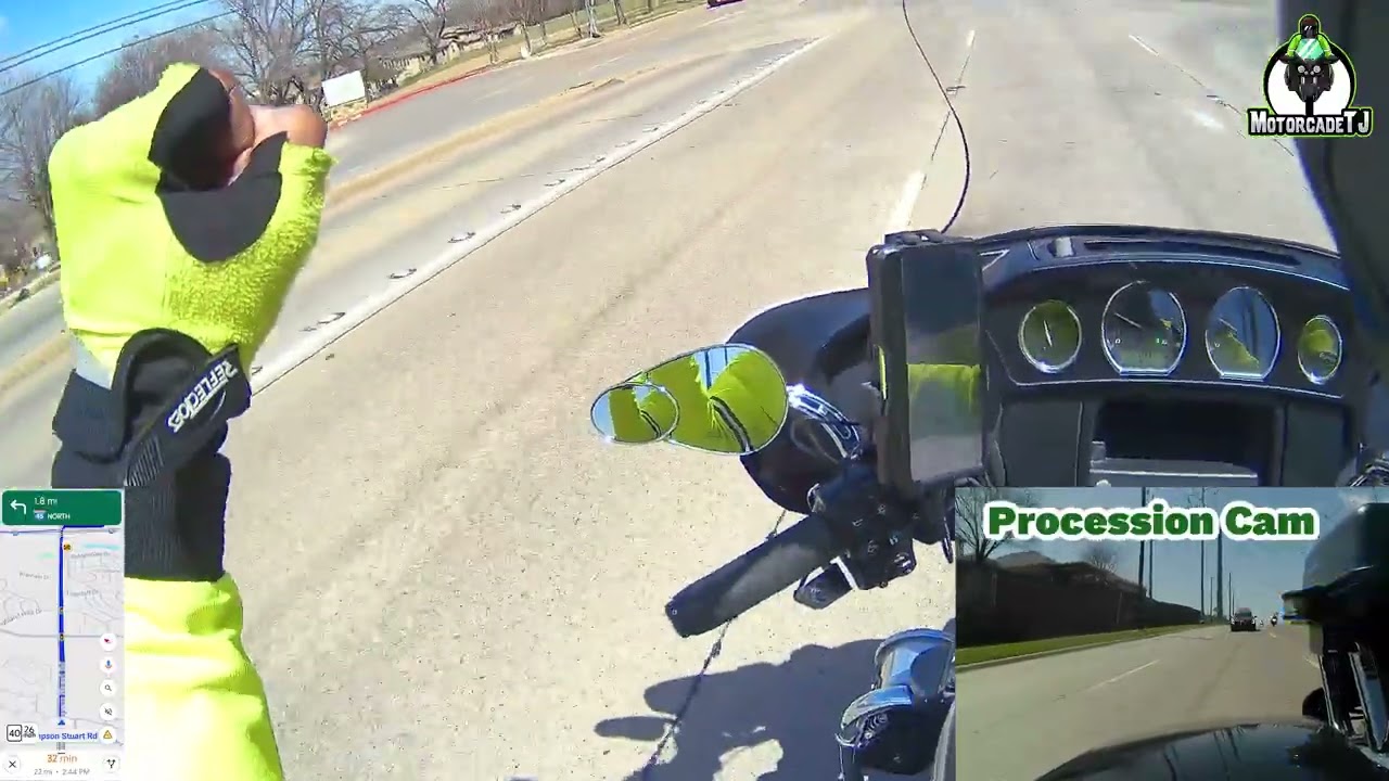 Motorcycle Funeral Escort #1685 (4xbikes 22xmiles  28xcars)