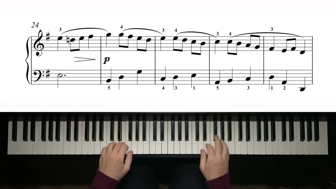 Bach - Minuet in G Major, BWV Anh. 116 - 4,300pts
