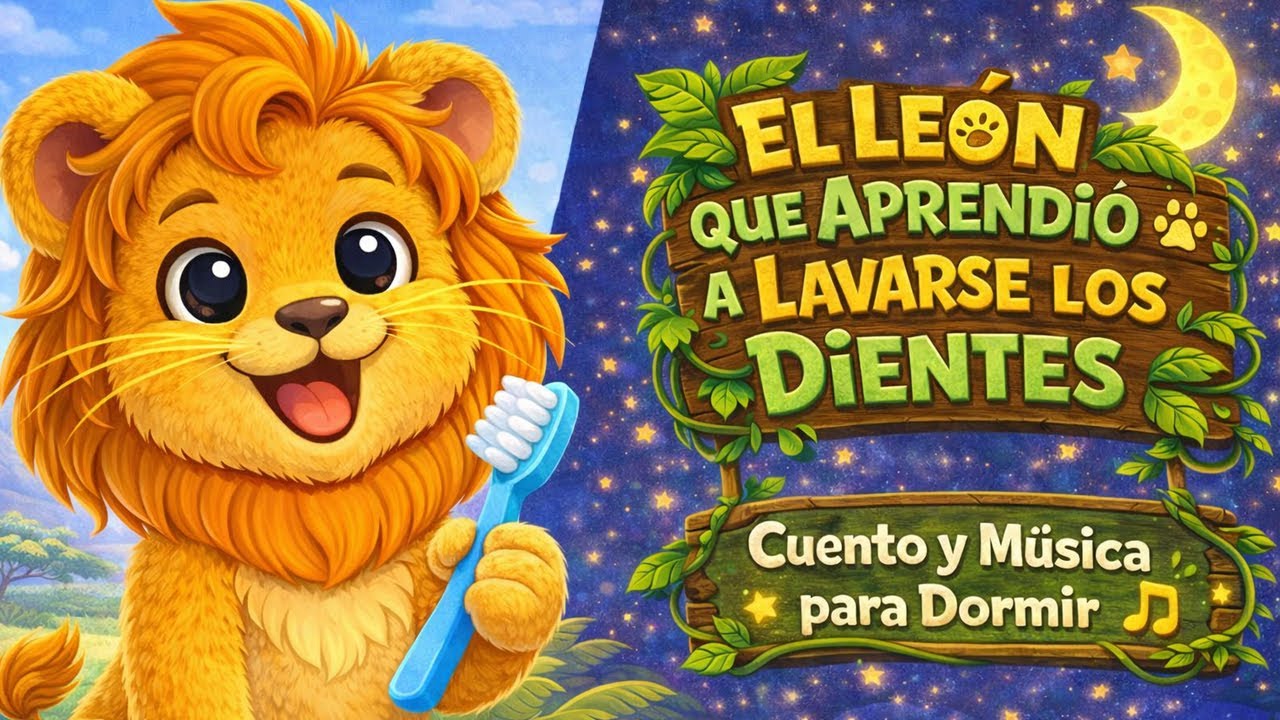 🦁 El León que Aprendió a Lavarse los Dientes 🪥 | Cuento Infantil + Música para Dormir | Zoo Cuentos