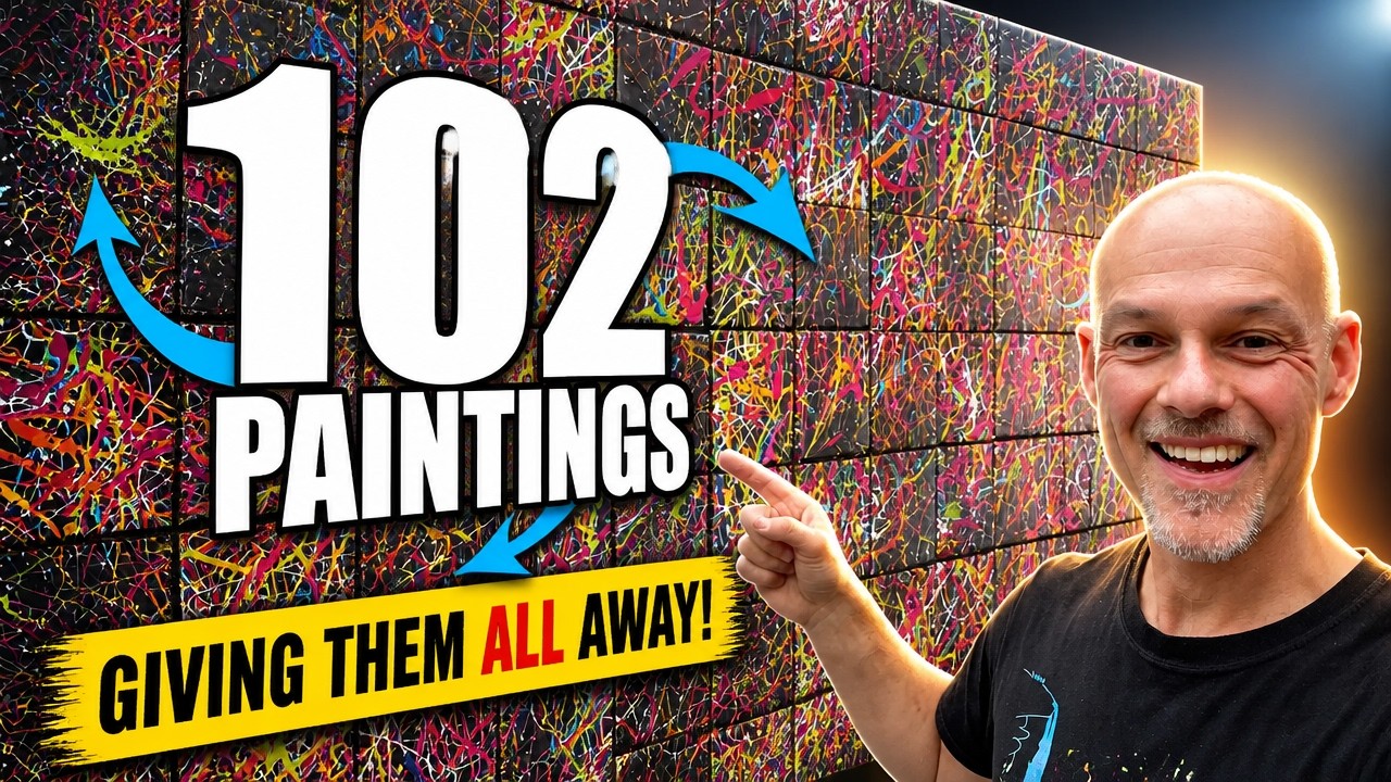 We created 102 PAINTINGS - and we’re GIVING THEM ALL AWAY! .. here's why