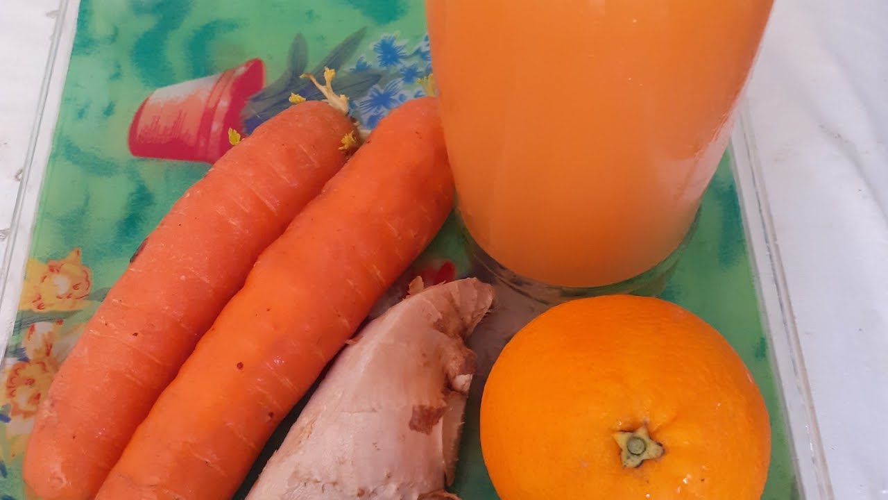 JAMAICAN STYLE  CARROT JUICE WITHOUT MILK.