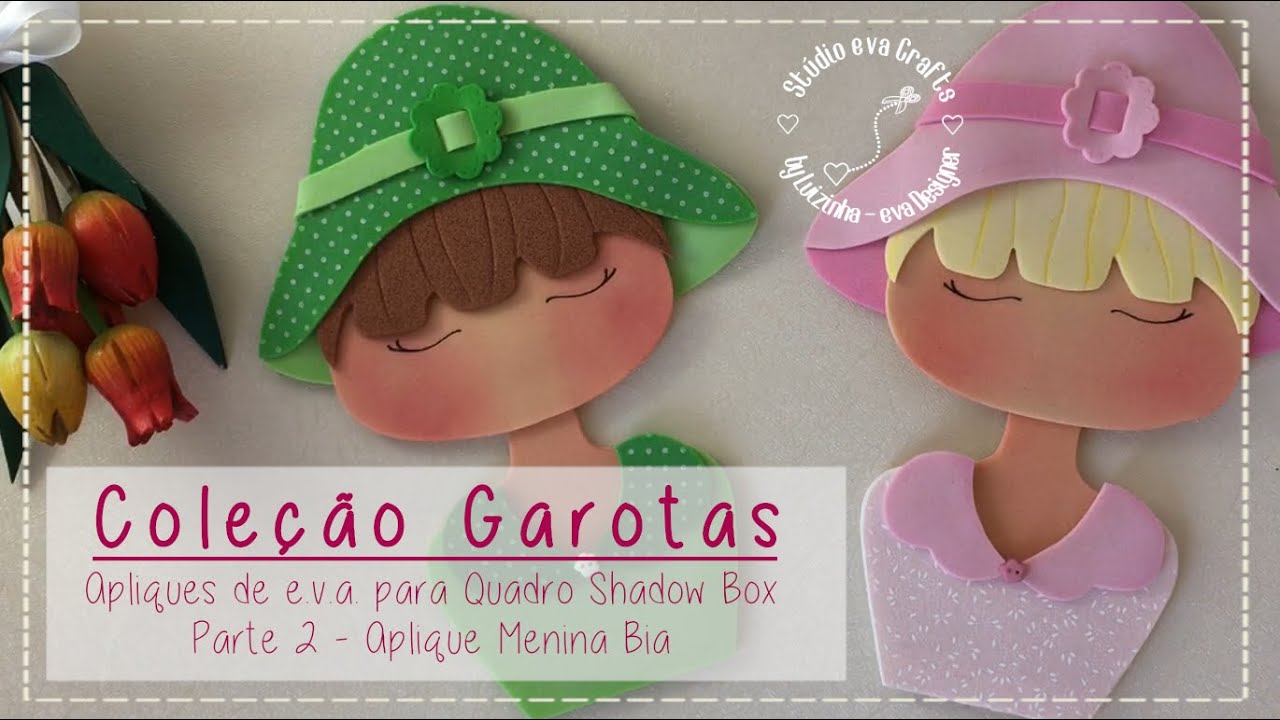 Como fazer Quadro Shadow Box Decorado - Parte 2 - Bonequinha