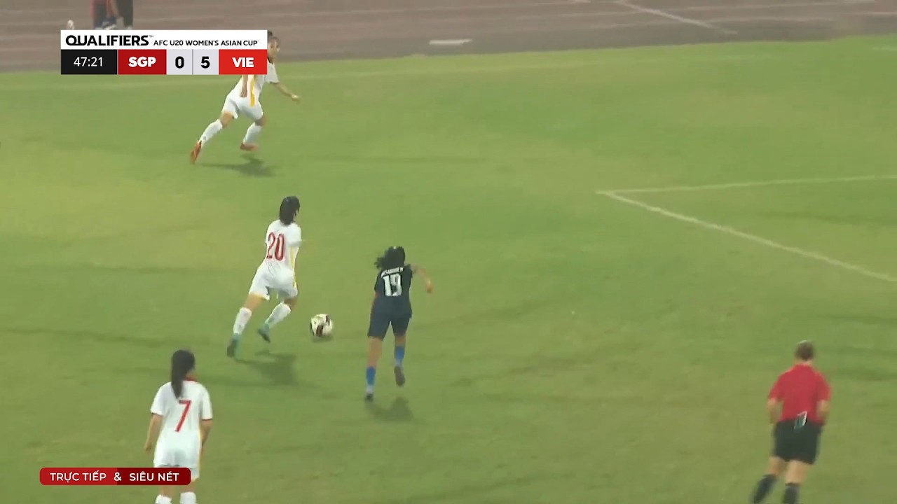 Nữ Việt Nam vs Nữ Singapore | Bóng Đá Nữ Châu Á | Hủy Diệt Đối Thủ Cực Căng