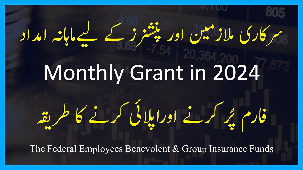 How to Apply for Monthly Grant || Form of Monthly Grant for Federal Employees in 2024