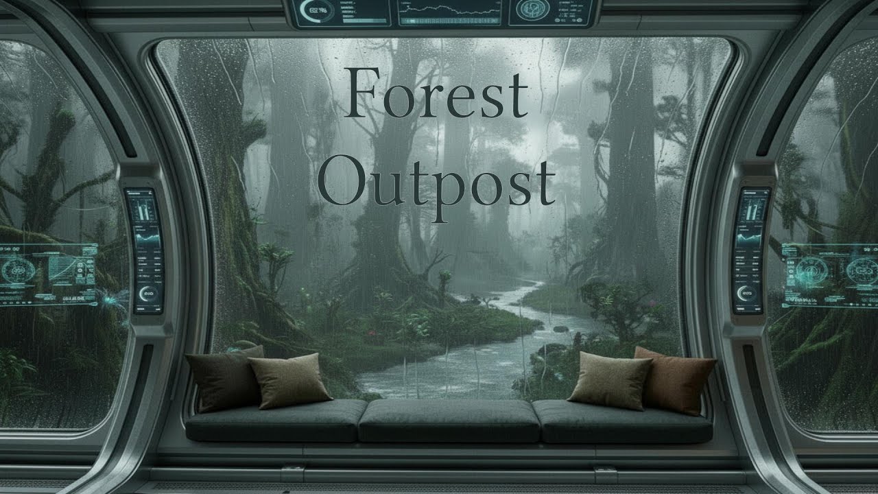 Rainy Forest Outpost – 8hr Ambient Rain for Relaxation, Prayer, Study #sleep #rain #forest #relax