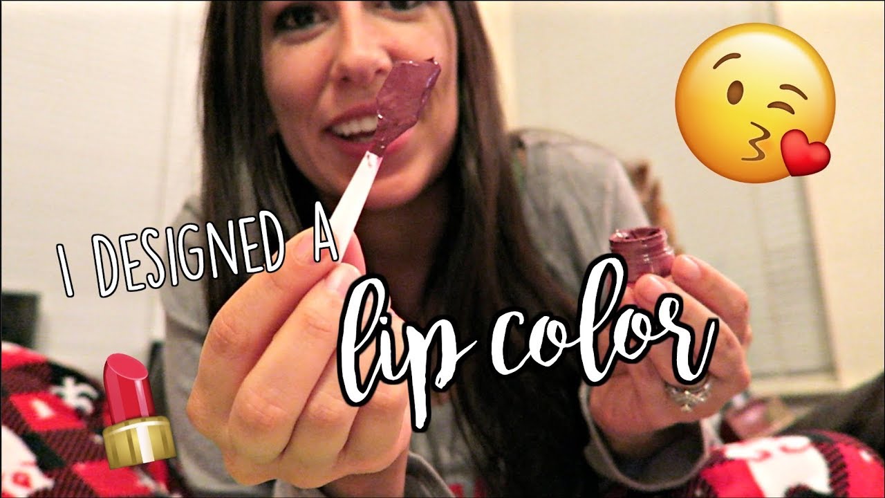 I DESIGNED MY OWN LIP COLOR | Vlogmas Day 1