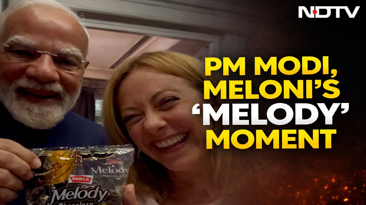 PM Modi Giorgia Meloni LIVE | PM Modi Gifts 'Melody' Toffee To Giorgia Meloni