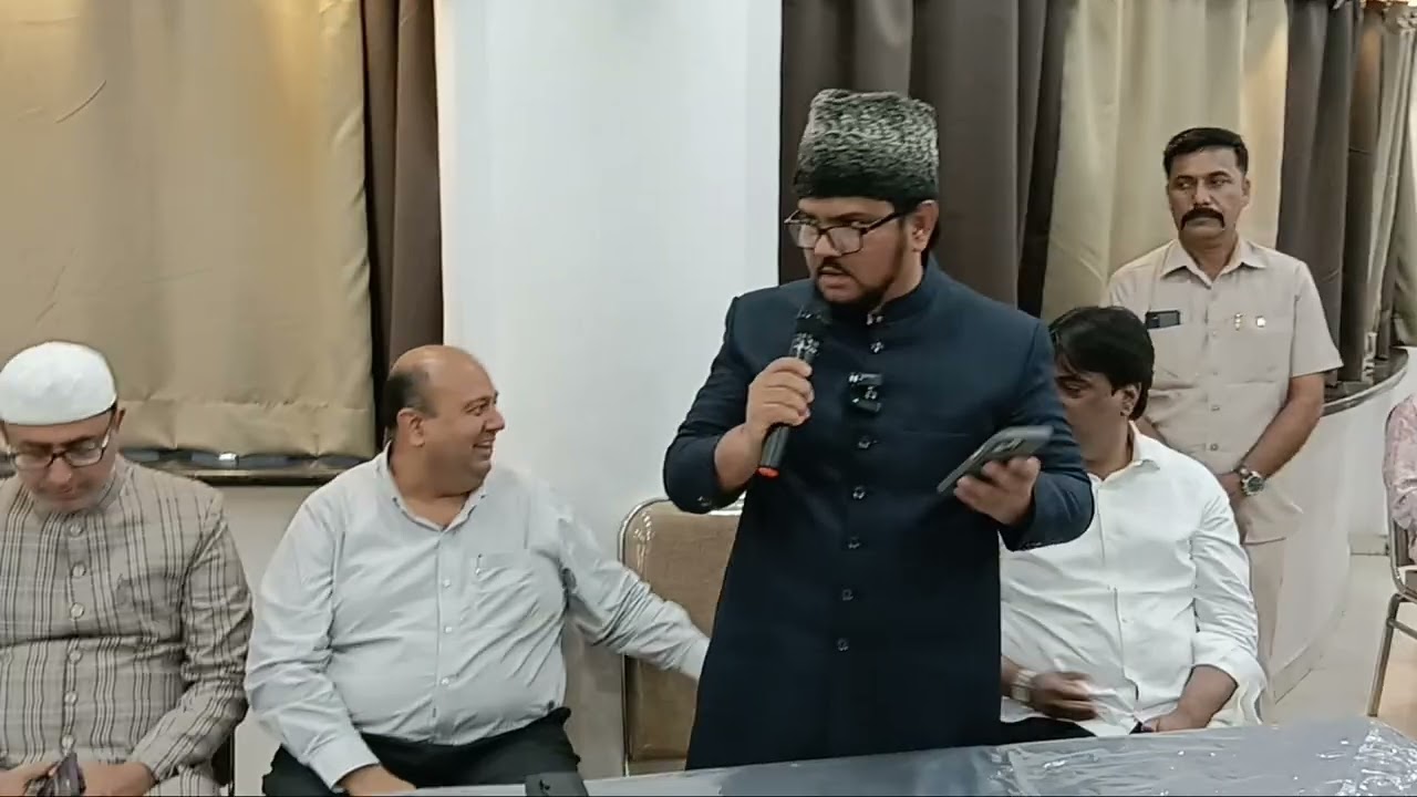 Speech of Mohammed Khaled Mubashir Uz Zama (Amir JIH Telangana) seen addressing the gathering Iftar
