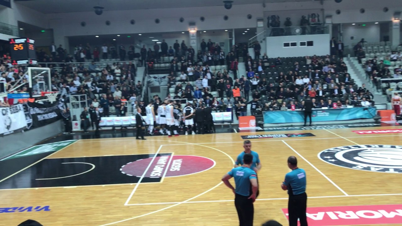 BEŞİKTAŞ SOMPO JAPAN-Galatasaray Odeabank. Son 1,24 ve Maç Sonu Üçlü. Ergin Ataman.