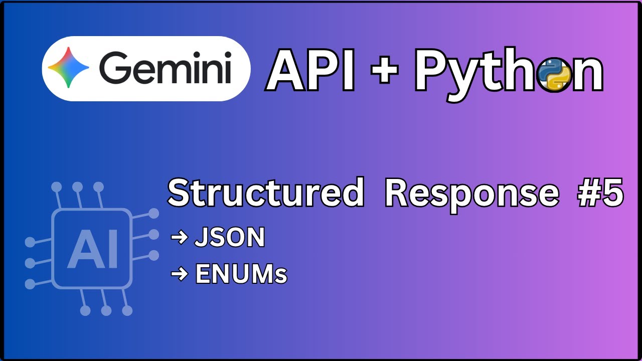 Структурированные ответы с помощью Gemini AI и Python | Вывод JSON с помощью Pydantic и GenAI