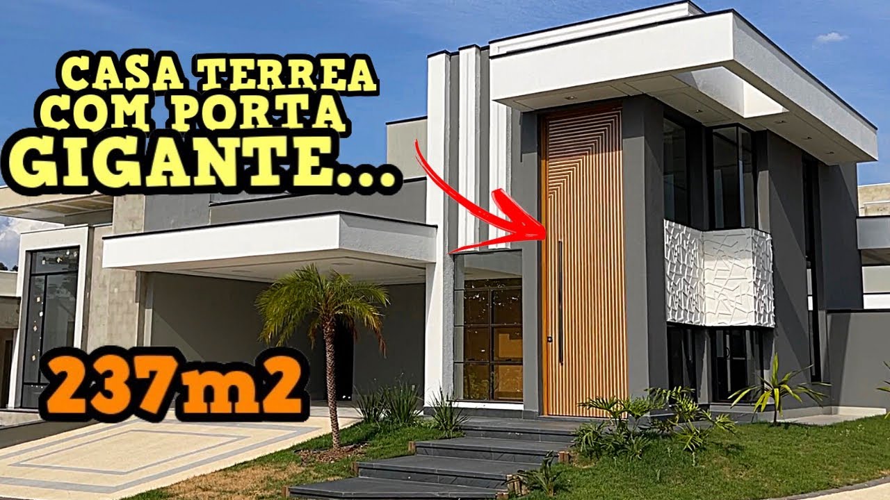 CASA TÉRREA COM 237m2 DE ESQUINA 3 SUÍTES DE FRENTE PARA PISCINA E MUITAS INSPIRAÇÕES PARA VOCÊ