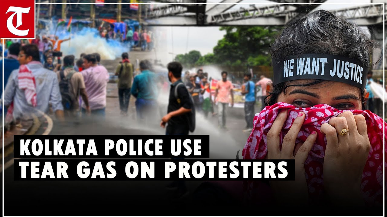 Nabanna march: Kolkata Police use tear gas on protesters