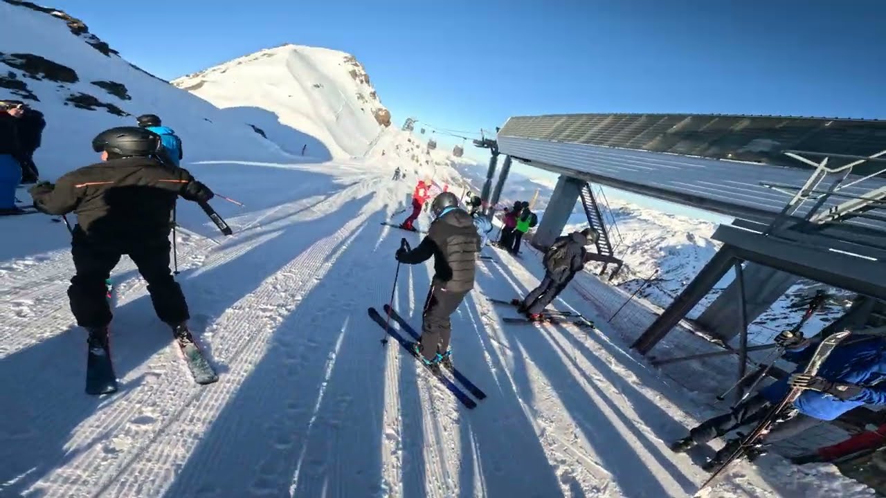 [4K POV Skiing] Conquer the Black Piste Campagnol – Mont Vallon 2952m, Les 3 Vallées