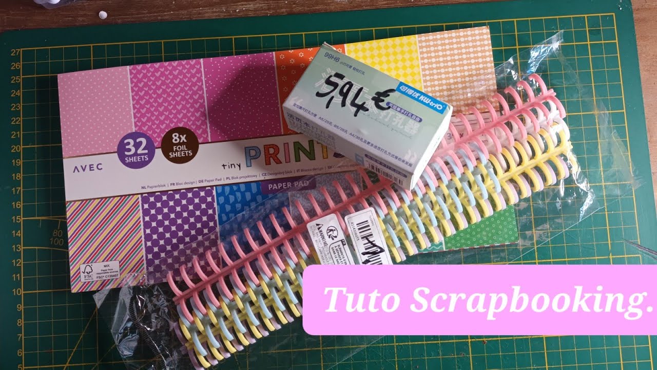 Tuto Scrapbooking. Je teste mon nouveau matériel. bloc Action . Plus Astuces.