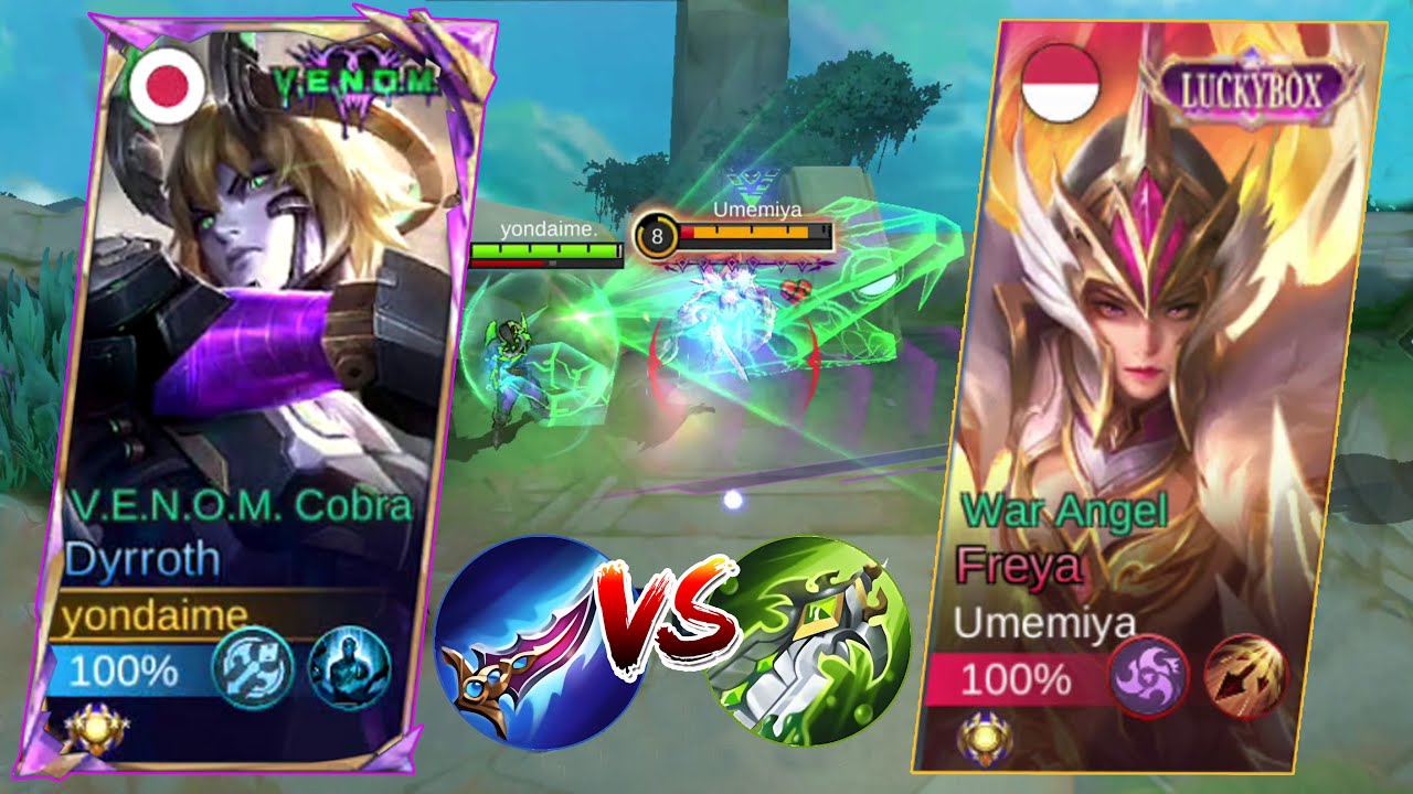 DYRROTH COBRA VS FREYA WAR ANGEL🔥WHO WILL WIN?? MLBB