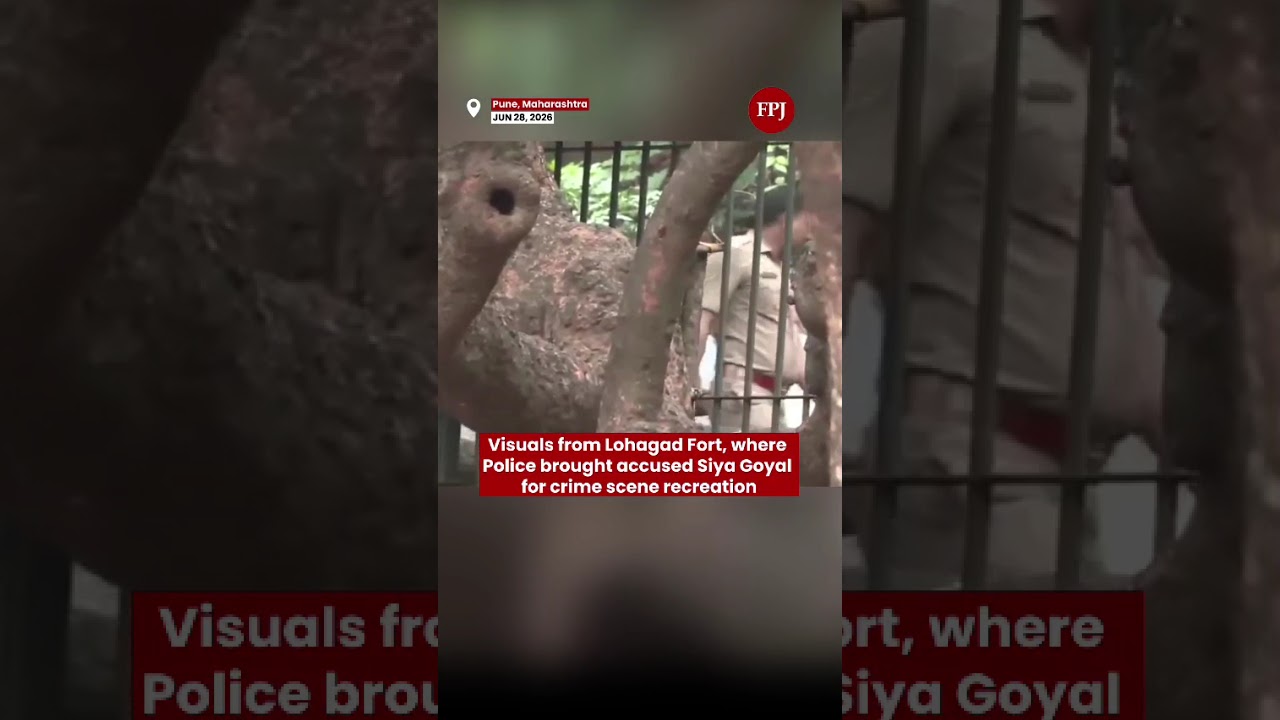 Обвиняемую в убийстве Кетана Агарвала Сию Гоял доставили в форт Лохагад для следственного экспери...