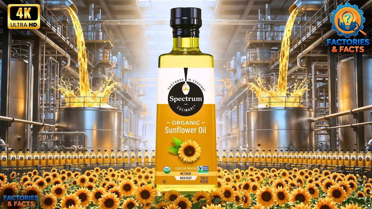 You’ve Never Seen How SUNFLOWER OIL Is Made | Factories & Facts