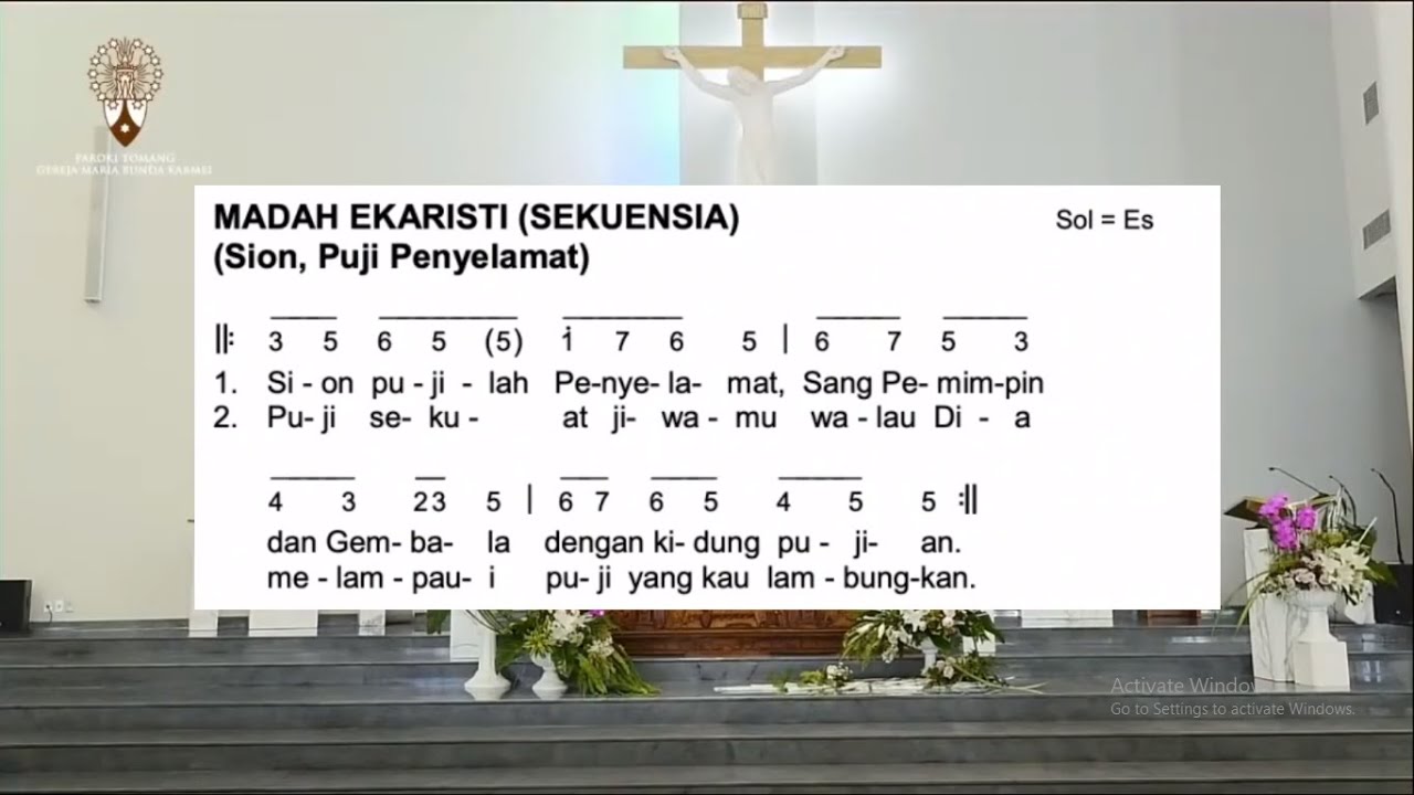 Madah Ekaristi (Sekuensia) - Sion, Puji Penyelamat