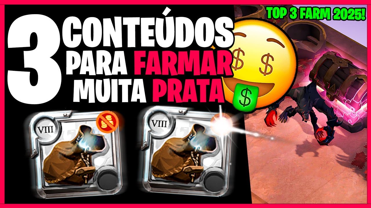 💰 3 MELHORES CONTE&Uacute;DOS PARA CONSEGUIR 10 MILHOES DE PRATA NO ALBION ONLINE