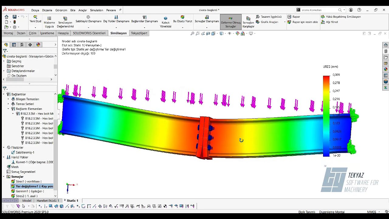 SOLIDWORKS Solidworks Bağlantı Elemanı - Civata
