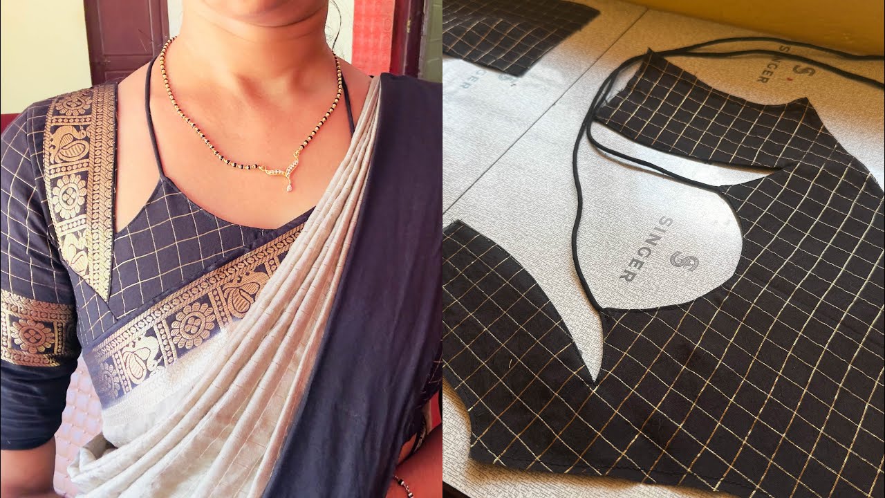 Beautiful Front Neck Blouse Cutting #part1 | Easy Blouse Design Tutorial ✂️ | R&A Threads  