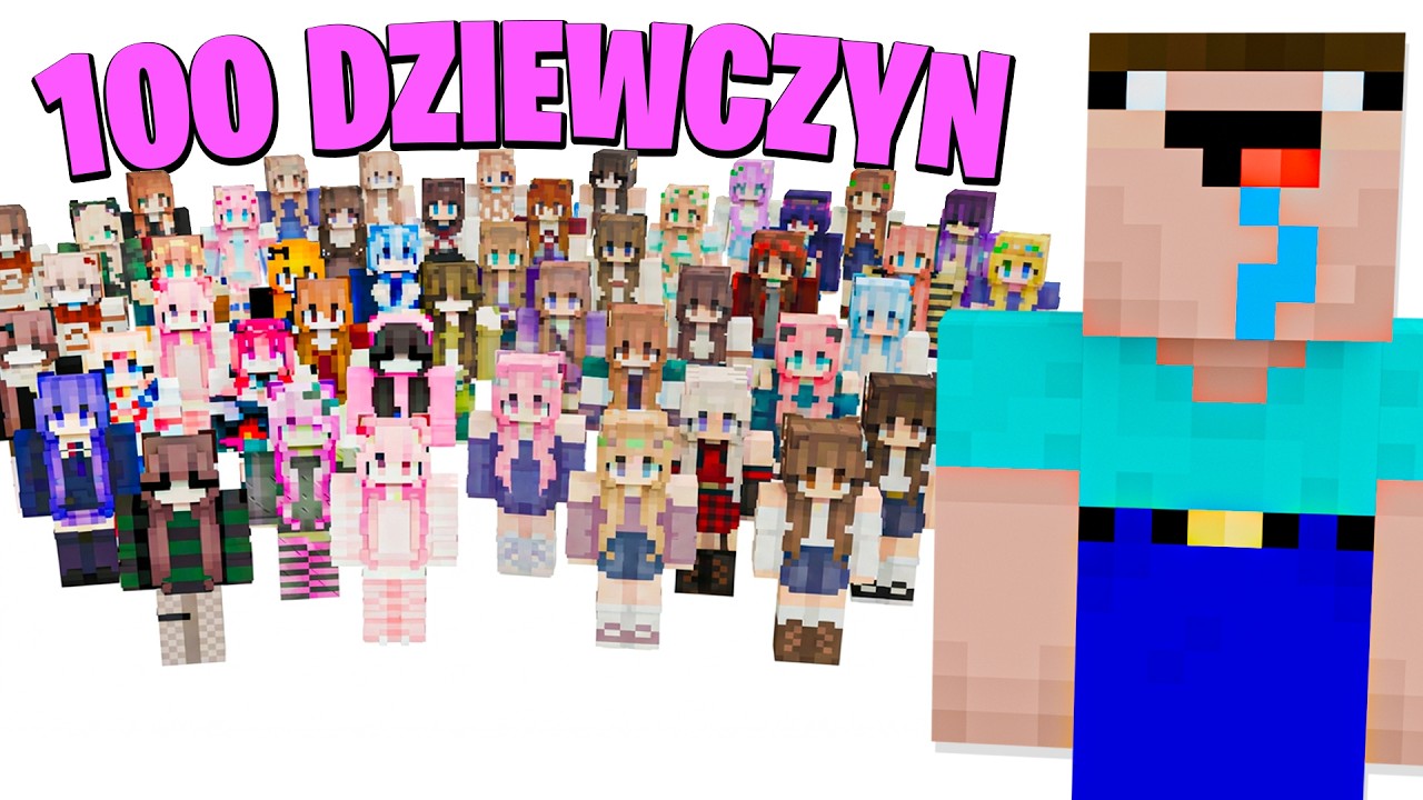 1 CHŁOPAK VS 100 RANDEK z DZIEWCZYNAMI | Minecraft Extreme