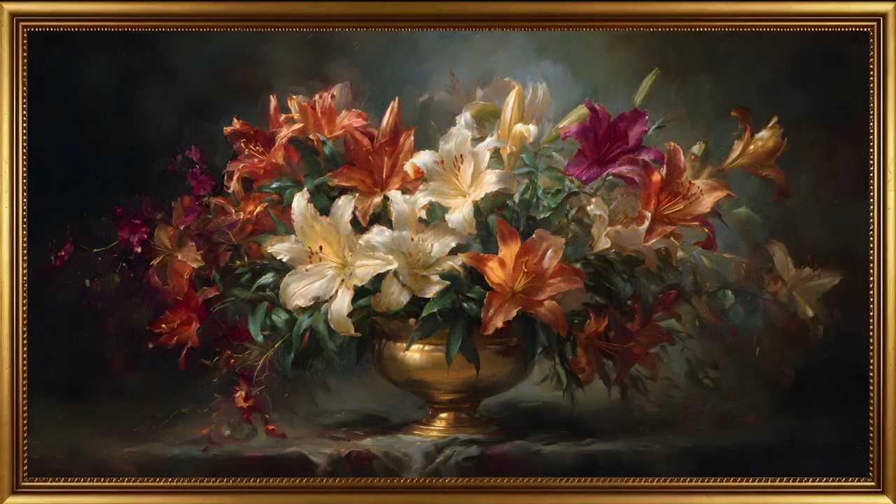 Relaxing Quran Recitation | Artistic Flower Motion Background for TV | The TV Art Corner with Quran