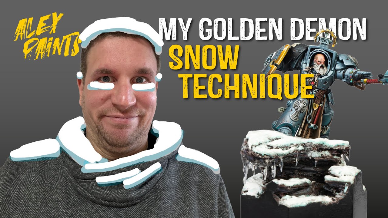 How to Make Realistic Snow Bases for Miniatures & Warhammer (and a bit of base sculpting too)