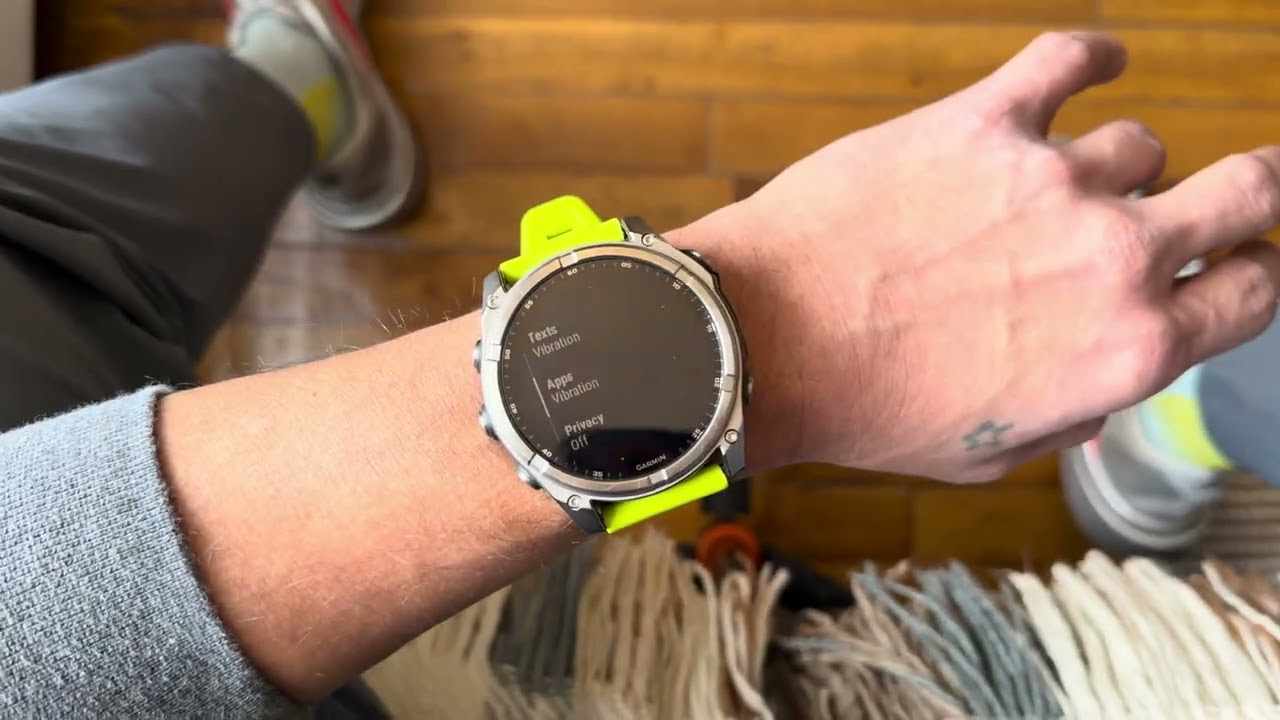 Fenix 8 51mm Sapphire Solar - individual apps notifications