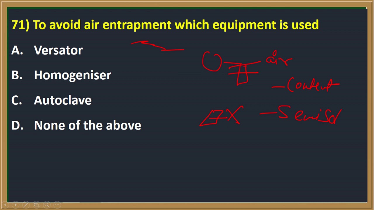 Pilot plant scale up technique, part-4 MCQs