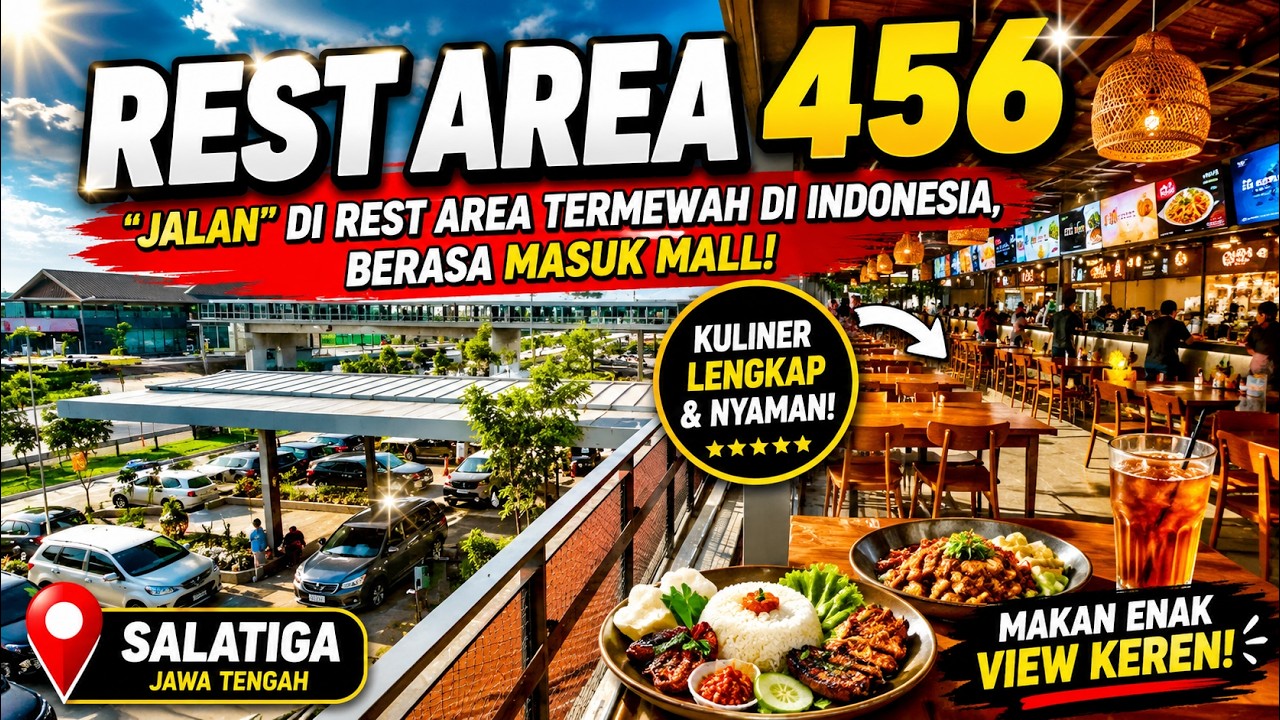 REST AREA PENDOPO 456 SALATIGA - LAYAKNYA SEBUAH MALL BISA NYEBRANG DIATAS TOL