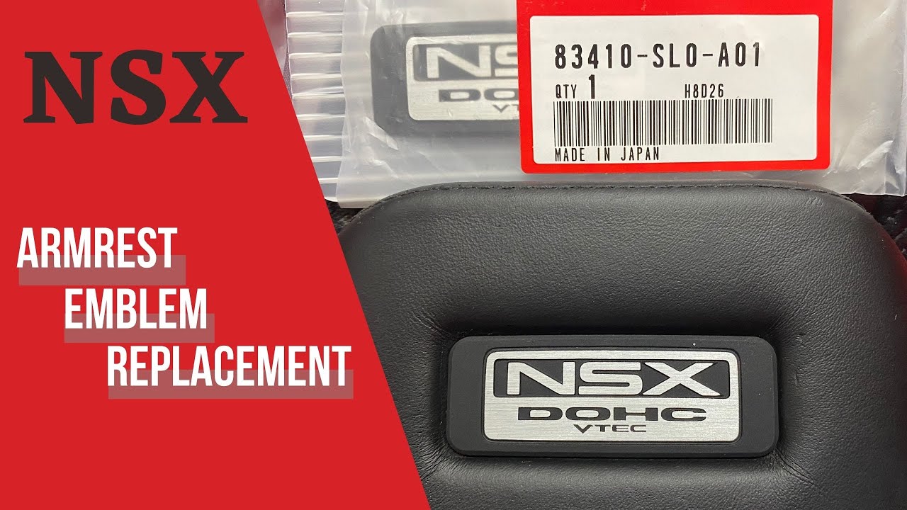 How to Replace your NSX Armrest Emblem