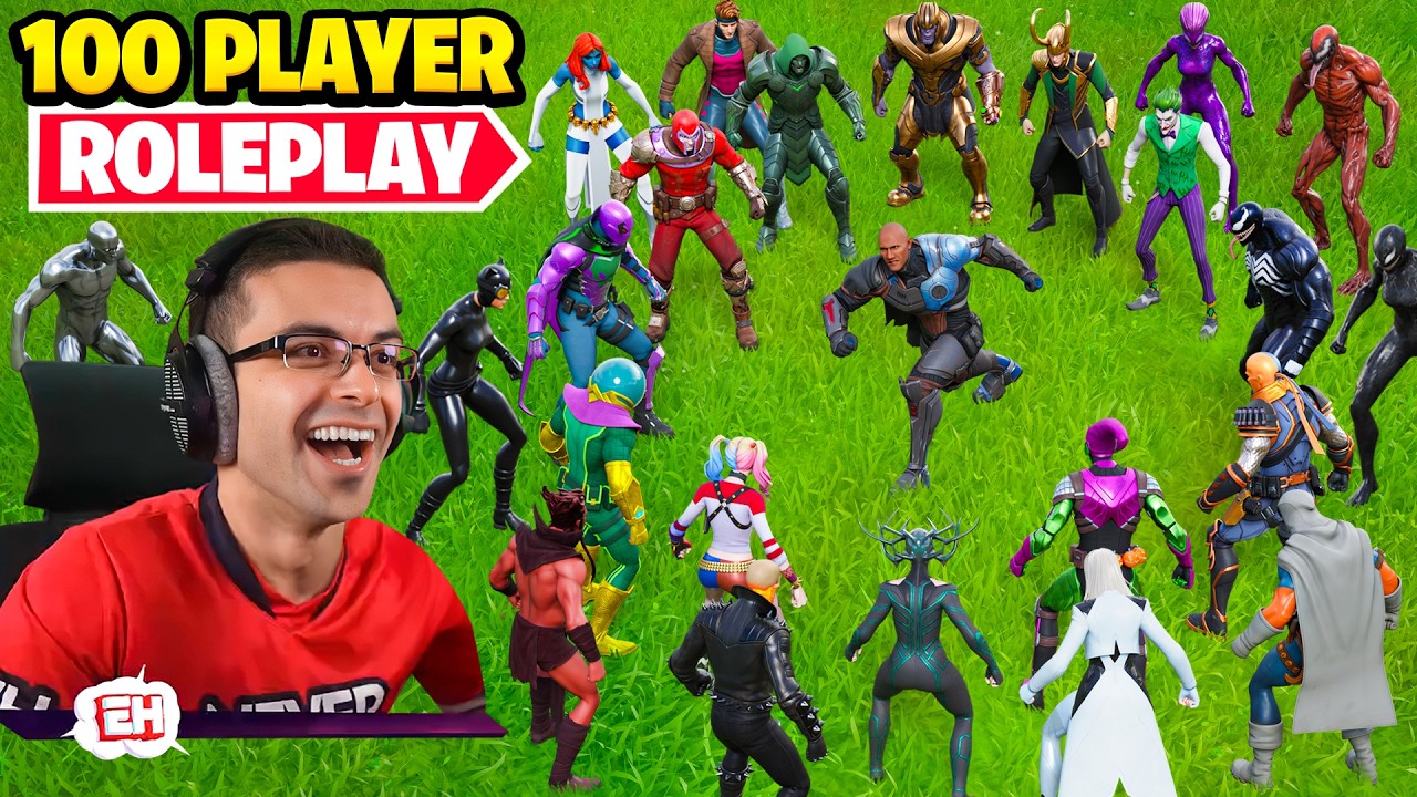 🔴 100 Player Fortnite Roleplay!
