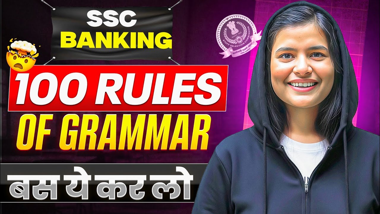 100 Rules of Grammar Day-3 🔥🎉| English Grammar Rules for SSC CHSL l CGL l MTS l DSSSB l Banking l 